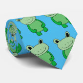 Green Frog Mens Krawatte (Gerollt)