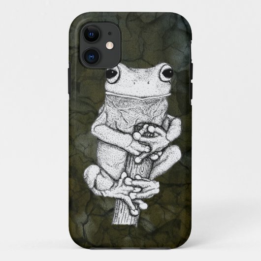 Green Frog on a Case Art von Skye Ryan-Evans © (Rückseite)