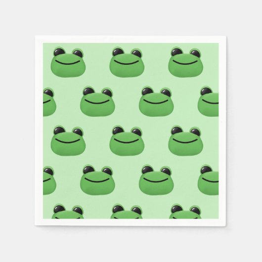 Green Frog Party Serviette (Vorderseite)