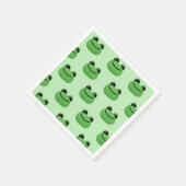 Green Frog Party Serviette (Ecke)