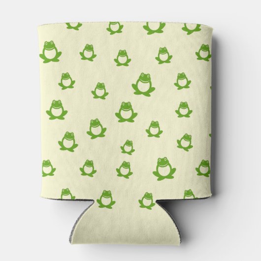 Green Frog Pattern Dosenkühler (Rückseite)