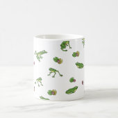 Green Frog Pattern Kaffeetasse (Mittel)