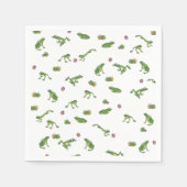 Green Frog Pattern Serviette (Vorderseite)
