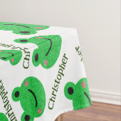 Green Frog Pattern Tischdecke (Beispiel)