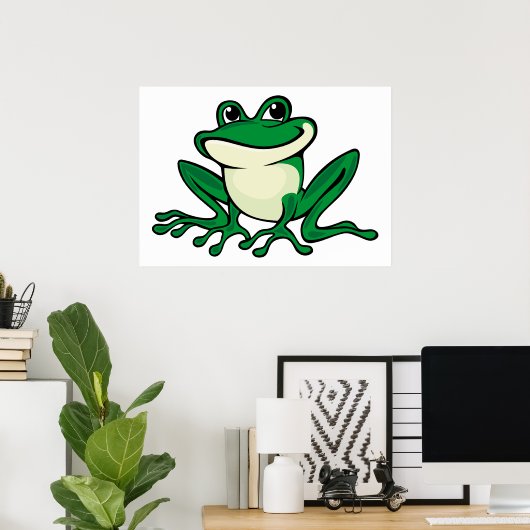 Green Frog Poster (Heimbüro)
