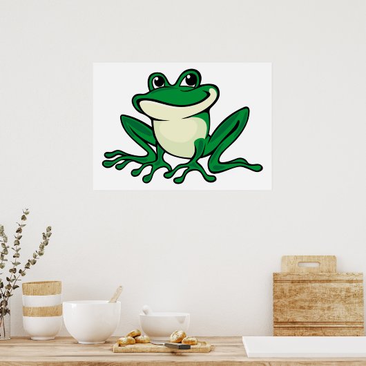 Green Frog Poster (Küche)