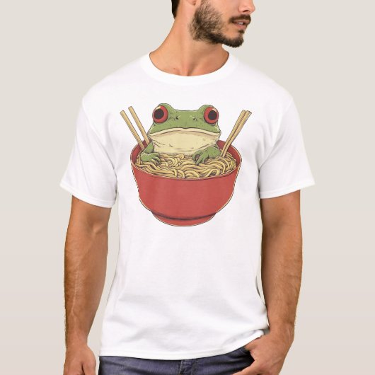 Green Frog Ramen T - Shirt (Vorderseite)