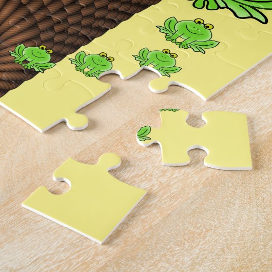 Green Frog Rope Yellow Puzzle (Seite)