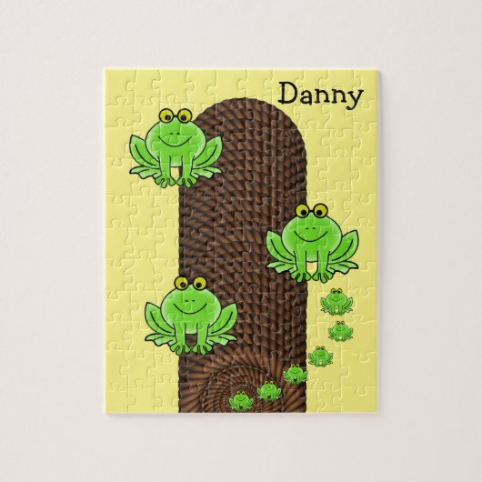 Green Frog Rope Yellow Puzzle (Vertikal)