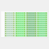 Green Frog School Clothing Kids' Labels Etiketten (Blatt)