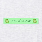 Green Frog School Clothing Kids' Labels Etiketten (Design 2)