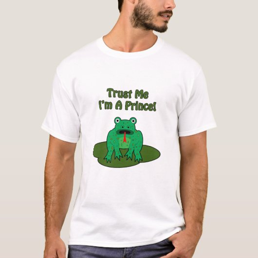 Green Frog - Vertraue mir, ich bin Prinz! T-Shirt (Vorderseite)