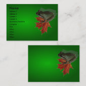 Green Frog Visitenkarte (Vorne/Hinten)