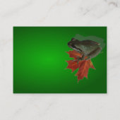 Green Frog Visitenkarte (Rückseite)