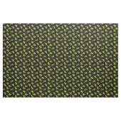 Green Frogs Pattern auf Schwarz Stoff (Yard (91,4 cm))