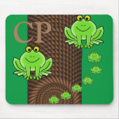 Green Frogs Rope Mouse Pad! Mouse Pad Mousepad (Vorne)