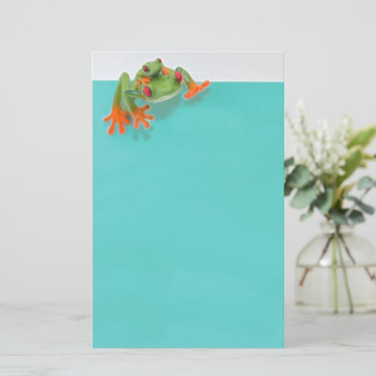 green frogs Stationery Briefpapier (Stehend Vorderseite)