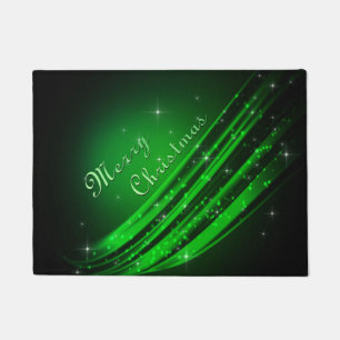 Green Frohe Weihnachten Fußmatte