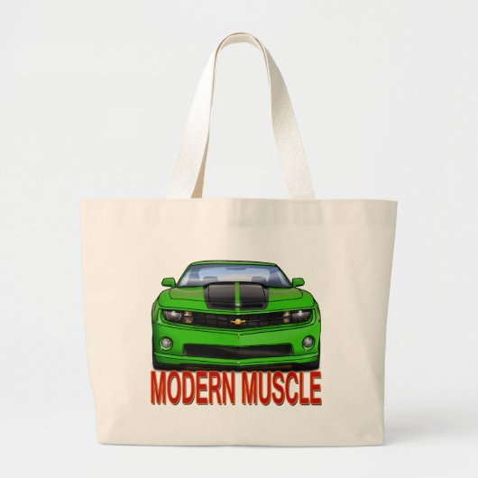 GREEN_FRONT_CAMARO.png Jumbo Stoffbeutel (Vorne)