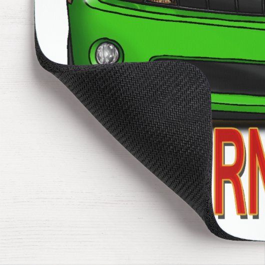GREEN_FRONT_CAMARO.png Mousepad (Ecke)