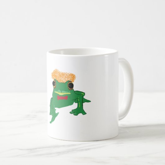 Green Frosch Art Kaffeetasse (VorderseiteRechts)