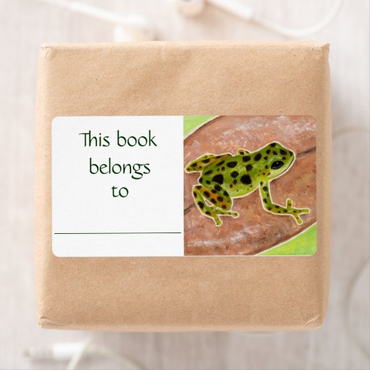 Green Frosch-Buchschild (Insitu)