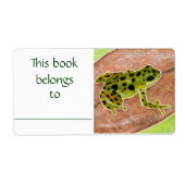 Green Frosch-Buchschild (Vorne)