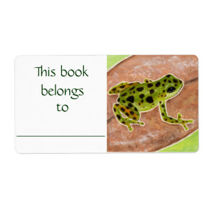 Green Frosch-Buchschild