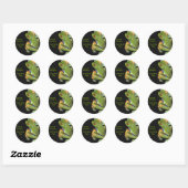 Green Frosch Buchzeichen Sticker (Blatt)