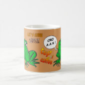Green Frosch Cartoon Kaffee Lover Kaffee Tasse (Mittel)