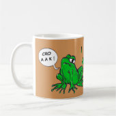 Green Frosch Cartoon Kaffeezeit Kaffee Tasse (Links)