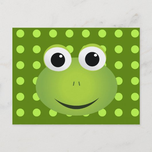 Green Frosch Postcard Postkarte (Vorderseite)