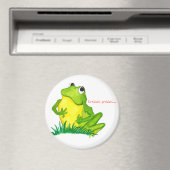 Green Frosch Round Magnet (In Situ (Geschirrspüler))