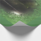 Green Frosty S'mores Snowman Geschenkpapier (Ecke)