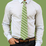 Green Fun Christmas Stripes Pattern Krawatte<br><div class="desc">Add a touch of festive charm to his wardrobe with our Fun Simple Tie Pattern, featuring cute simple neck tie design perfect for whimsical Christmas fashion. With minimalist green stripes, this tie blends a simplistic and creative classic style, making it an ideal choice for holiday men's wear. Whether it's for...</div>