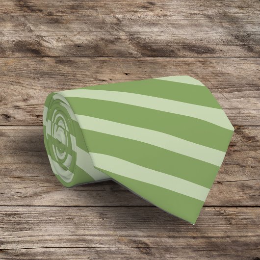 Green Fun Christmas Stripes Pattern Krawatte