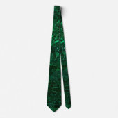 Green Funkelnd Sequin Neck Tie Krawatte (Vorderseite)