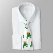 Green Funny Frog Character Krawatte (Gebunden)