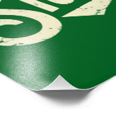 Green Funny Irish Patty's Kleeblatt Saint Patricks Fotodruck (Ecke)