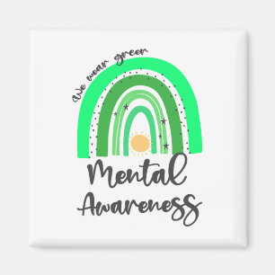 Green für das Bewusstsein für psychische Gesundhei Magnet