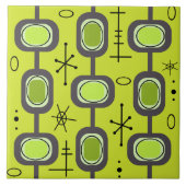 Green für die Darstellung der geometrischen Kunst  Fliese (Vorderseite)