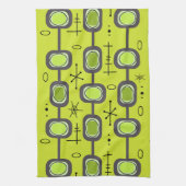 Green für die Darstellung der geometrischen Kunst  Geschirrtuch (Vertikal)