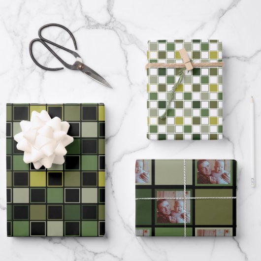 Green für die Militärarmee - Bild für das benutzer Geschenkpapier Set (Vorderseite)