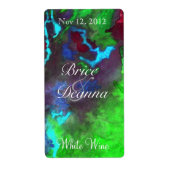 Green Fusion 2 Wedding Wine Label (Vorne)