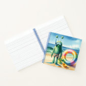 Green Fuzzy Alien-Notebook Notizblock (Innenseite)