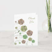 Green Gables Dahlia Wedding Danke Note Card (Vorderseite)