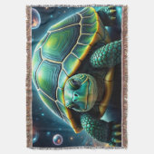 Green Galactic Sea Turtle Decke (Vorderseite Vertikal)