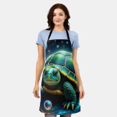 Green Galactic Sea Turtle Schürze (Getragen)