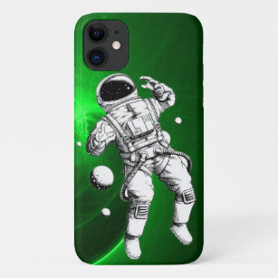 Green Galaxy Astronaut Case-Mate iPhone Hülle