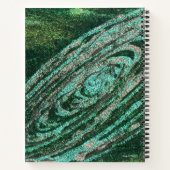 Green Galaxy-Notebook Notizblock (Rückseite)